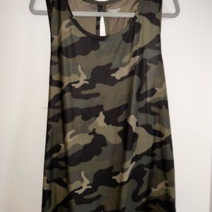 Camouflage Sleeveless Top